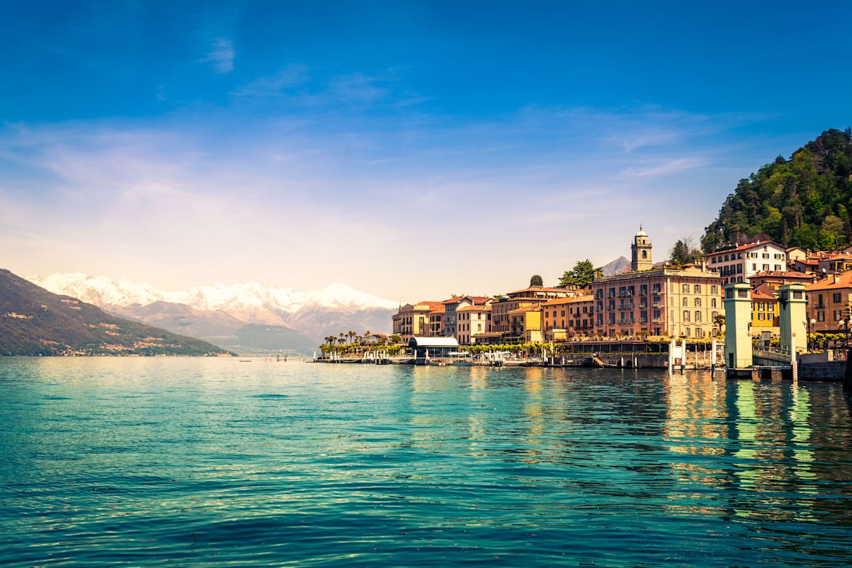 Town of Bellagio on Como Lake, National Landmark, Italy
